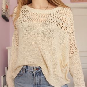 Cream Cropped Sweater